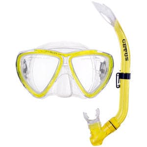 15252939239-kit-bari-amarelo-6.jpg Kit de Mergulho Infantil Máscara + Respirador Cetus Bari
