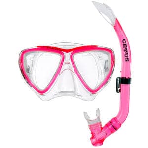 15252939280-kit-bari-rosa-4.jpg Kit de Mergulho Infantil Máscara + Respirador Cetus Bari