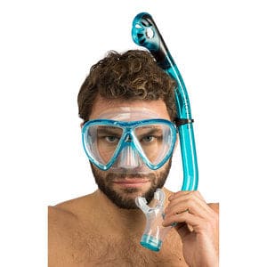 Kit de Mergulho Cressi Ikarus - Máscara + Respirador Semi Dry