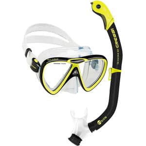 Kit de Mergulho Cressi Ikarus - Máscara + Respirador Semi Dry