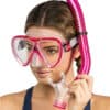Kit de Mergulho Cressi Ikarus - Máscara + Respirador Semi Dry