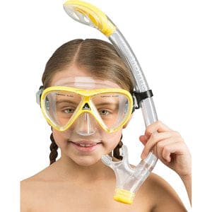 Kit de Mergulho Infantil Cressi - Máscara + Respirador Pegasos Semi Dry
