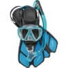 Kit de Mergulho Cressi - Máscara + Snorkel + Nadadeira Bonete