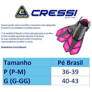 Kit de Mergulho Cressi - Máscara + Snorkel + Nadadeira Bonete