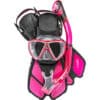 Kit de Mergulho Cressi - Máscara + Snorkel + Nadadeira Bonete