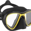 15252940620-preto-amarelo-2.jpg Máscara de Mergulho Cressi Quantum