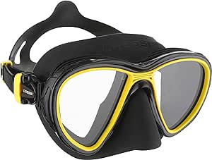 15252940620-preto-amarelo-2.jpg Máscara de Mergulho Cressi Quantum