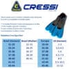 15252942521-agua-short-azul-6.jpg Nadadeira de Natação Cressi Água Short