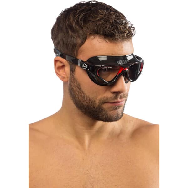 15252942983-cobra-preto-vermelho-2.jpg Óculos de Natação Cressi Cobra