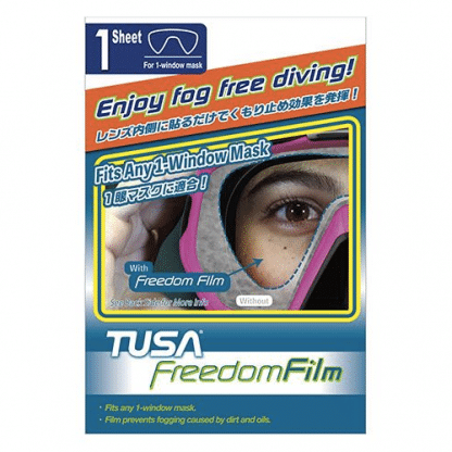 Película antiembaçante Freedom para todas as máscaras de mergulho com janela única