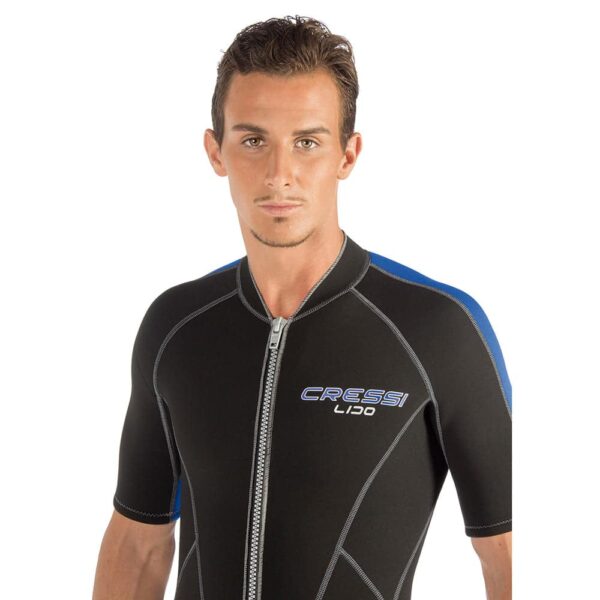 Roupa de Neoprene Curta Short John Mergulho Cressi Lido 2.0
