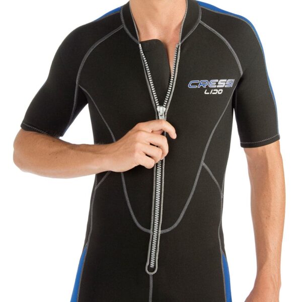 Roupa de Neoprene Curta Short John Mergulho Cressi Lido 2.0