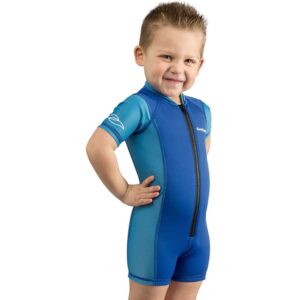 15252944658-baby-azul-3.jpg Roupa de Neoprene Infantil Cressi Short Baby Boy