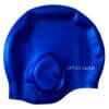 15252945795-touca-orelha-azul-1-4.jpg Touca de Silicone para Natação Cetus Cobre Orelha