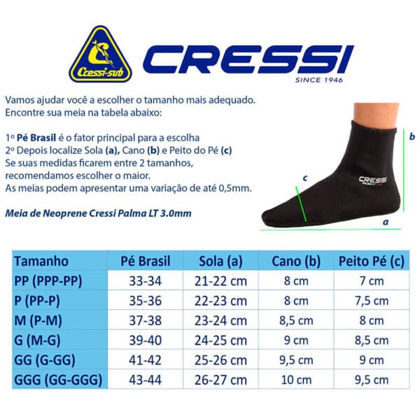 15255990767-palma-lt-4.jpg Meia de Neoprene para Mergulho Cressi Palma LT 3.0