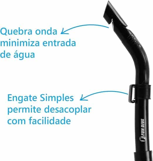 Snorkel Fun Dive com Válvula e Quebra Onda - SK-09