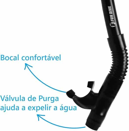 Snorkel Fun Dive com Válvula e Quebra Onda - SK-09