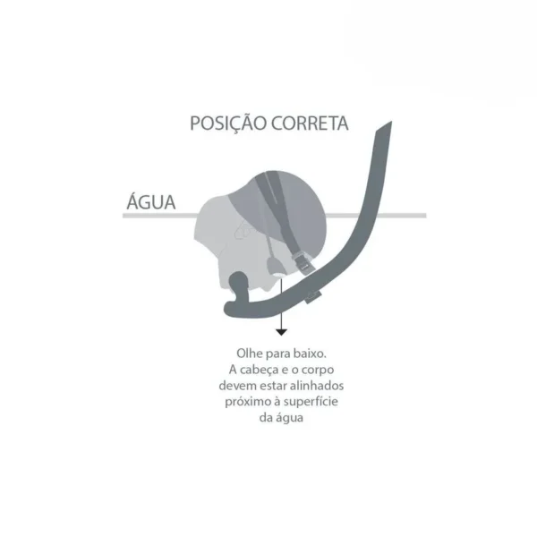 238031-800-800 Snorkel Frontal Para Natação Swim Fast Laranja | Speedo