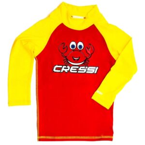 Camiseta de Proteção Uv50 Cressi Rash Ls Kids Red - P