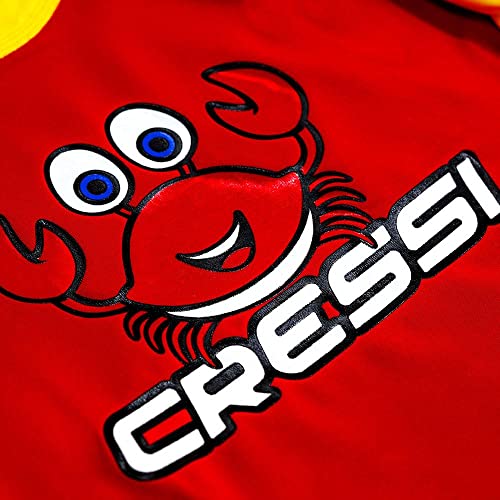 Camiseta de Proteção Uv50 Cressi Rash Ls Kids Red - P