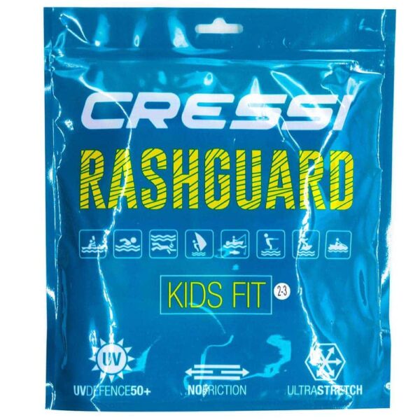 Camiseta de Proteção Uv50 Cressi Rash Ls Kids Red - P