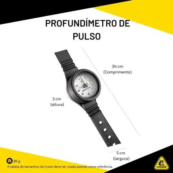 Profundímetro de Pulso Cressi 4 Profundímetro de Pulso Cressi