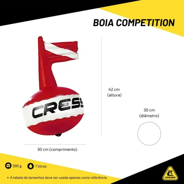 Bóia Cressi Competition PVC