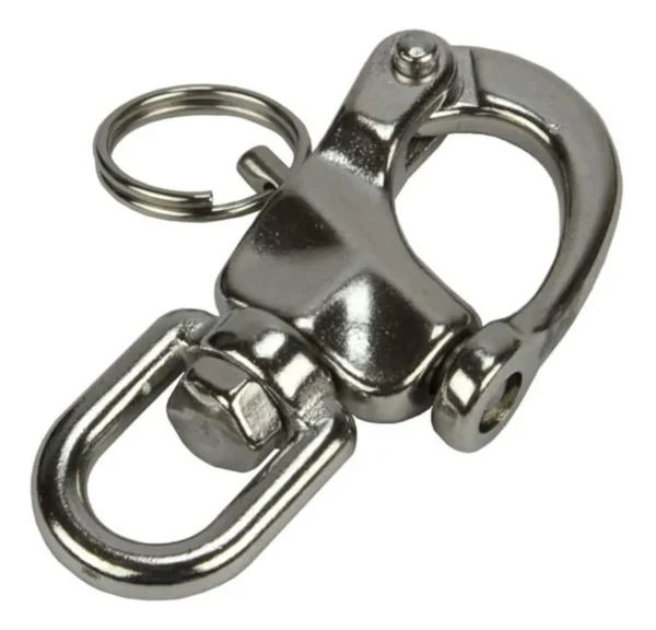 mosquetao desengate rapido 1 Mosquetão De Desengate Rápido De 87mm Em Aço Inox 316