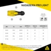 pro light com mola - medidas Nadadeira Cressi Pro Light & Mola Flex
