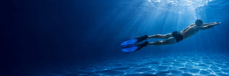 Nadadeira de Natação Speedo Power Fin - Azul