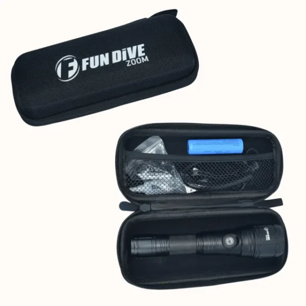 lanterna_zoom6 Lanterna Subaquática Fun Dive Zoom - 1400 lumens