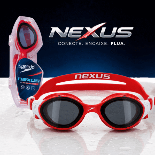 Óculos de Natação Speedo Nexus - Red Smoke